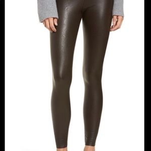 Dark Brown Commando Leather Leggings